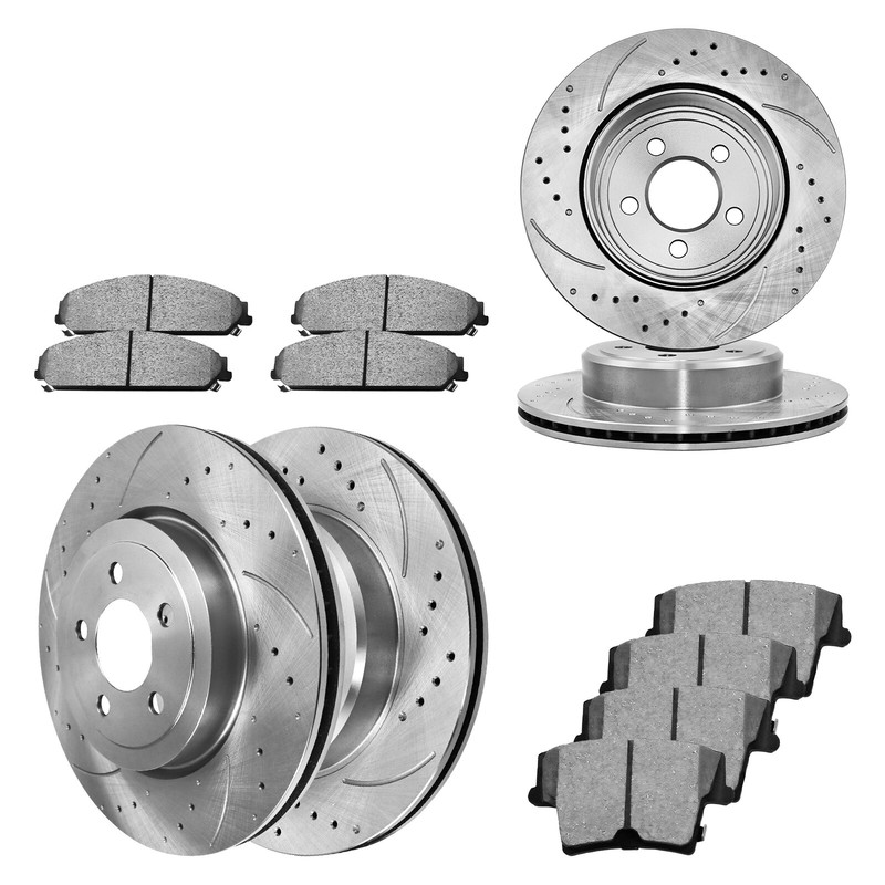 Front Rear Disc Brake Rotor Brake Pads For Dodge Charger Challenger Magnum 300 gallery