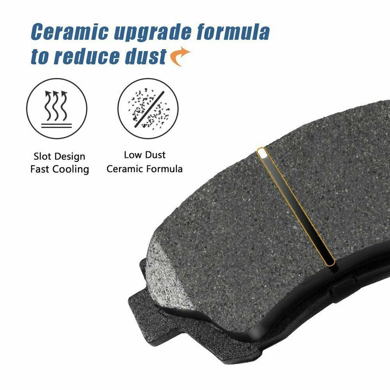 Rear Rotors + Ceramic Brake Pads for 2010 - 2016 2017 Chevy Equinox GMC Terrain gallery
