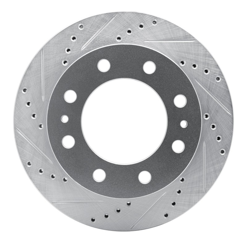 For Dodge B350 81 DFC Premium Drilled & Slotted Front Driver Side Brake Rotor