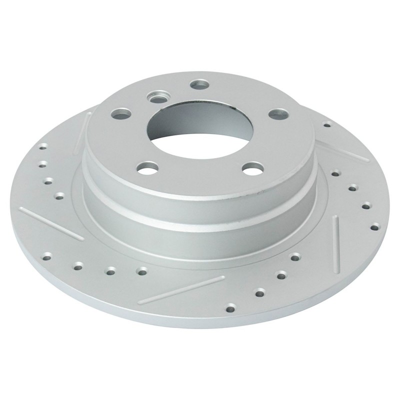 Performance Brake Rotor Drilled Slotted & Ceramic Pad Front & Rear Kit gallery