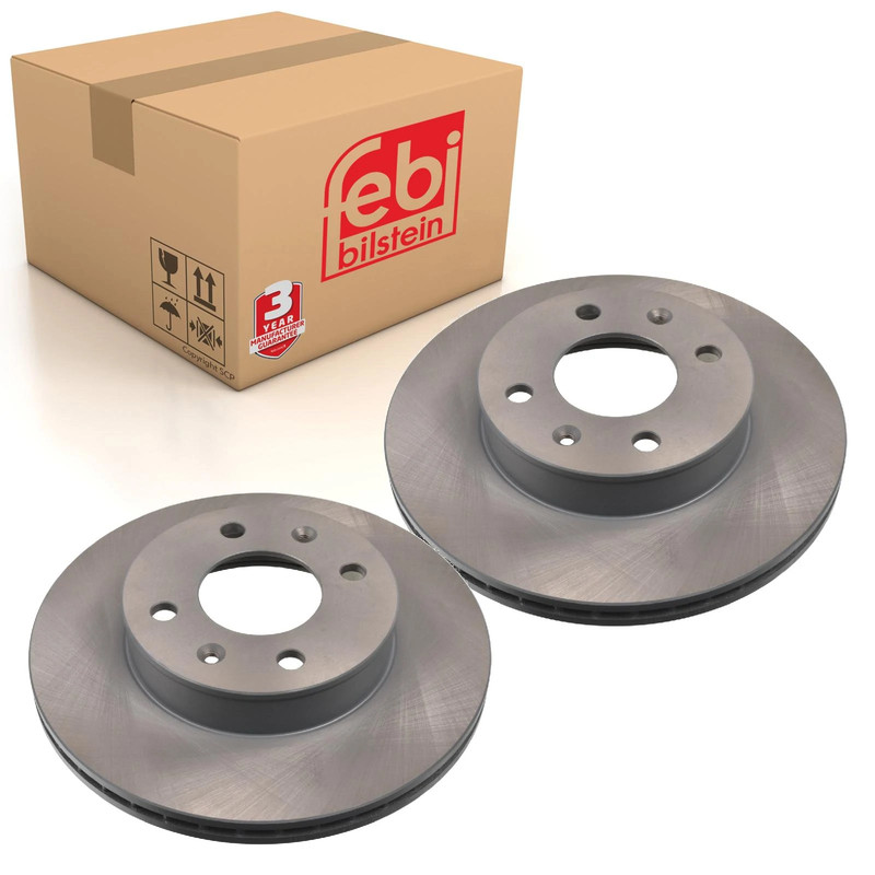 Pair of Front Brake Disc Fits KIA Picanto II OE 5171207500 Febi 31552