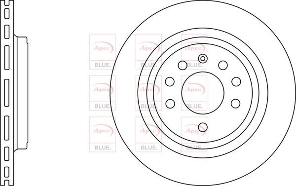 Brake Discs Pair Rear FOR SAAB 9-3 1.8 1.9 2.0 2.8 02->15 CHOICE1/2 Blue gallery