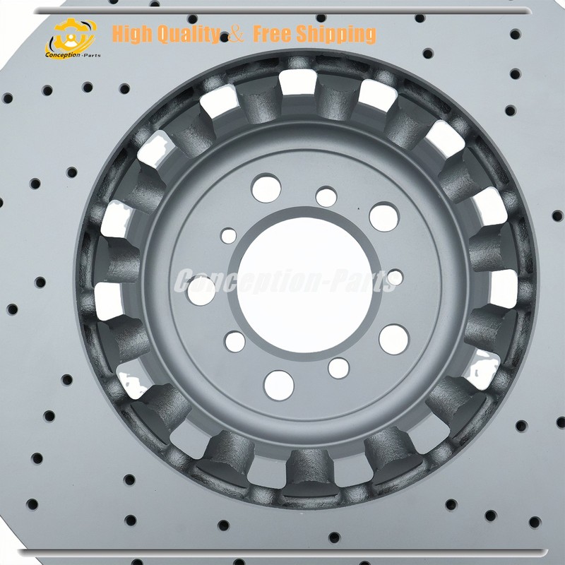 Set of 2 Front 380mm Brake Disc Rotors For 2015-2020 BMW F80 F87 F82 M2 M3 M4 US gallery
