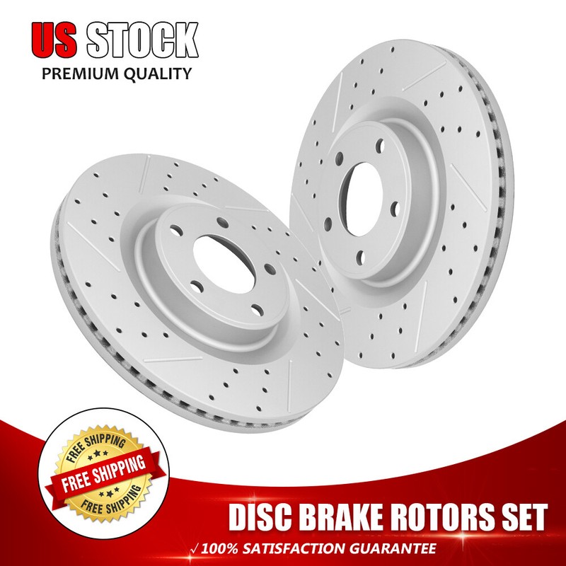 320mm Front Drilled Brake Rotors for Ford Edge 2007-2014 Lincoln MKX 2007-2015
