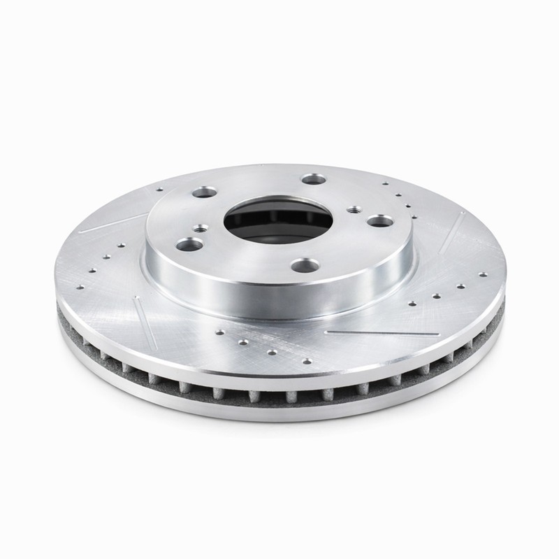 FRONT 10.04 " Drilled and Slotted Brake Rotors for 1992- 2001 Toyota Camry 4 Cyl gallery