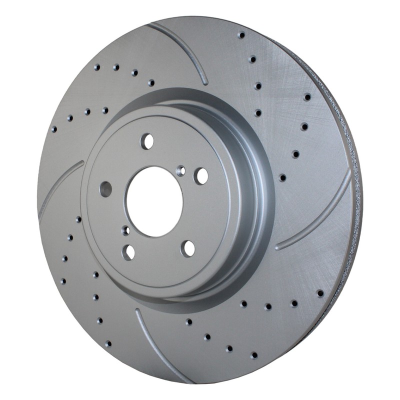 Bison Performance Pair Front Coat Drilled 316mm Brake Rotors for Forester Legacy gallery