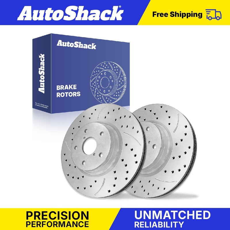 Front Drilled Slotted Brake Rotors for Subaru, Ascent 2019-2024, AWD H4 2.4L