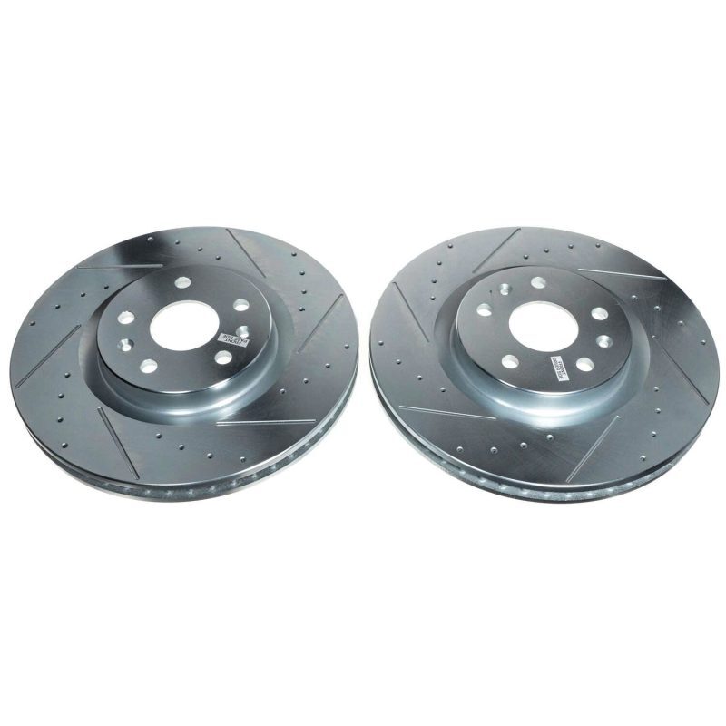 For Power Stop 20-21 Chevrolet Corvette Front Evolution Drilled & Slotted