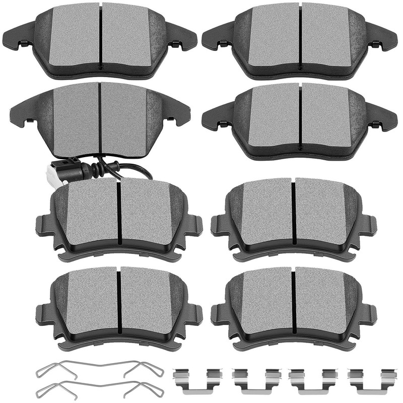 SCITOO D1107 D1108 Front Rear Ceramic Brake Pads Sets Fit For Audi A3/A3