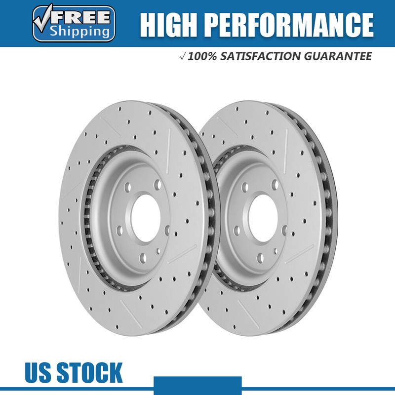 325mm Front Drilled Brake Rotors For Ford Explorer Taurus Flex Lincoln MKS MKT