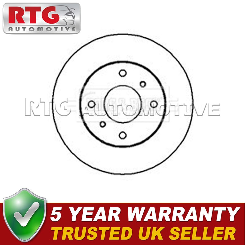 Front 1x Brake Disc Fits Nissan Almera 2000-2006 Primera 1990-2002 4020671000000