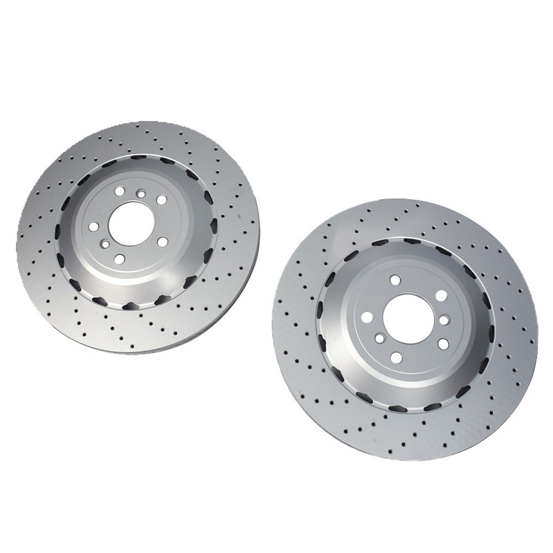 Performance Pair Set 2 Rear 370mm Brake Rotors & pads Fit BMW F80 F82 F83 F87 gallery