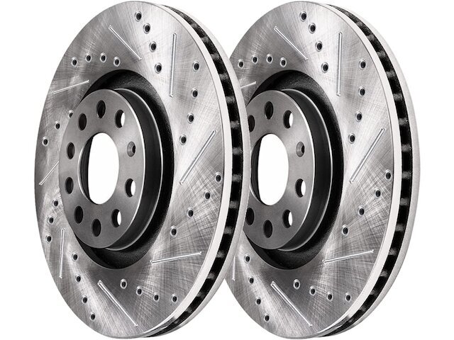 Detroit Axle 71CQ78J Front Brake Rotor Set Fits 2005-2009 Audi A4 Brakes Brakes