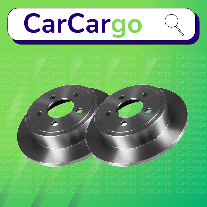 Premium Solid Rear Brake Discs Jeep Wrangler 4.0 Rubicon 1997-2007 285 mm