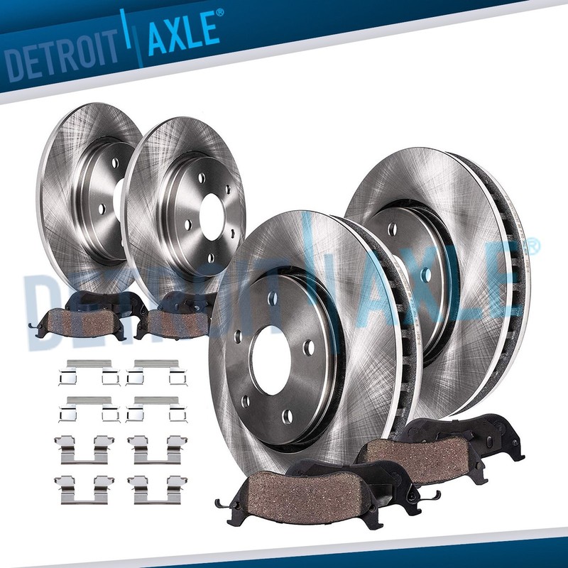 Front & Rear Disc Rotors Brake Pads for 05 -09 Buick Allure LaCrosse Grand Prix