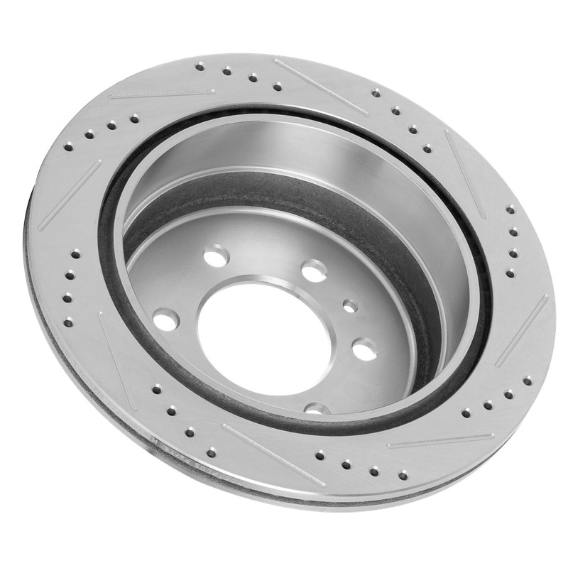 350mm Front Rear Brake Drilled Rotors Brake Pads for 2010 2011 Ford F-150 6 Lugs gallery