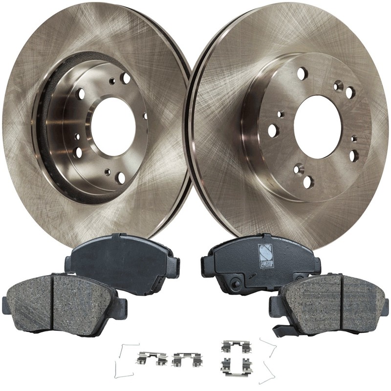 Brake Disc Rotor and Pad Kit For 2006-2011 Honda Civic Front 10.3 in 45251S6M000