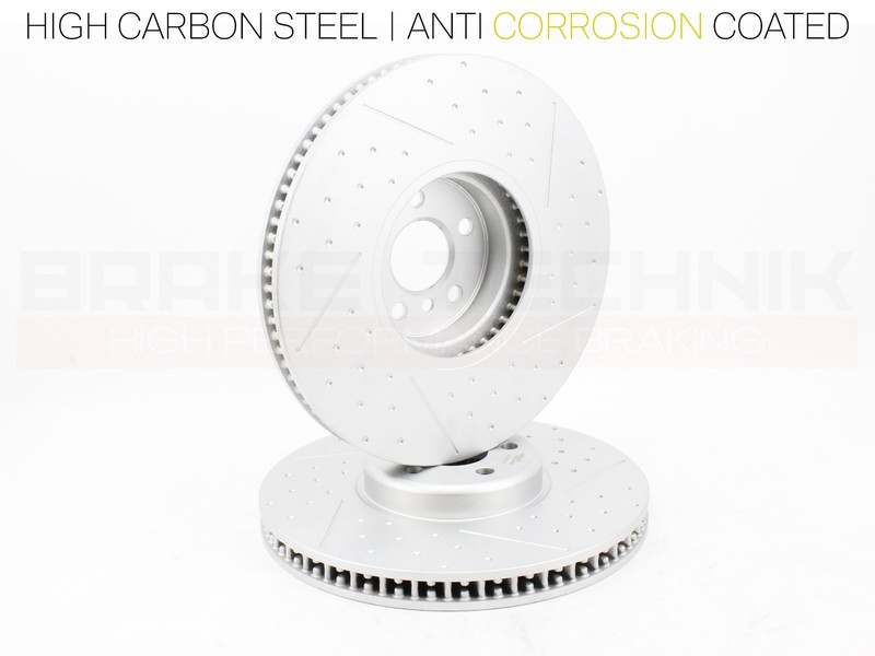 FOR BMW X5 30D G05 XDRIVE FRONT PERFORMANCE DIMPLED BRAKE DISCS PAIR gallery