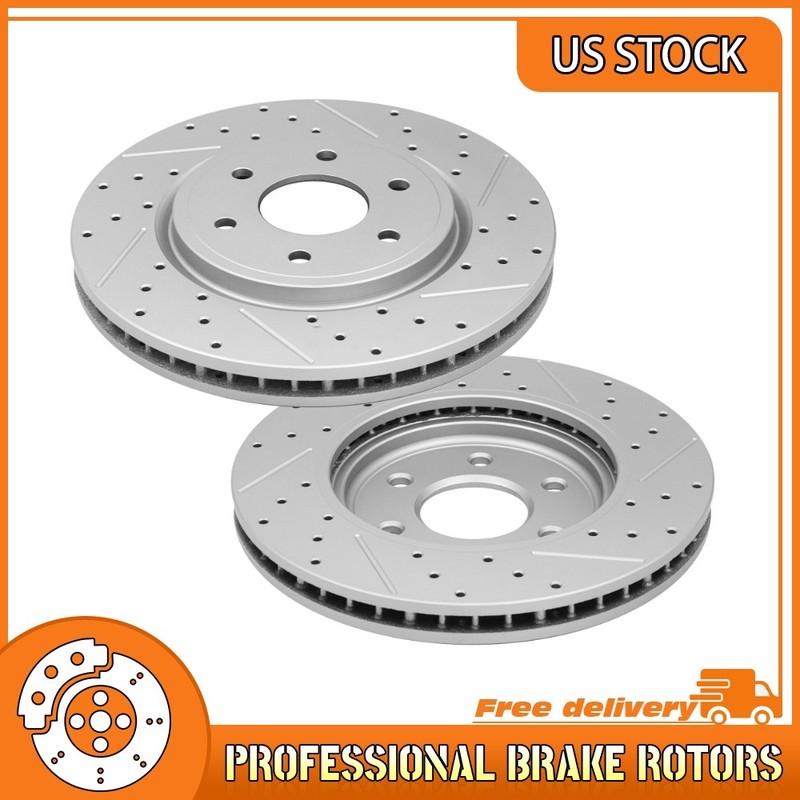 Front Brake Rotors For 2005-25 Nissan Pathfinder Frontier Xterra Suzuki Equator