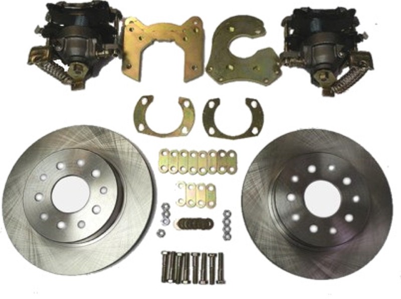 Street Rod Bolt On Rear Disc Brake Kit with Emergency Brake Calipers by PEM