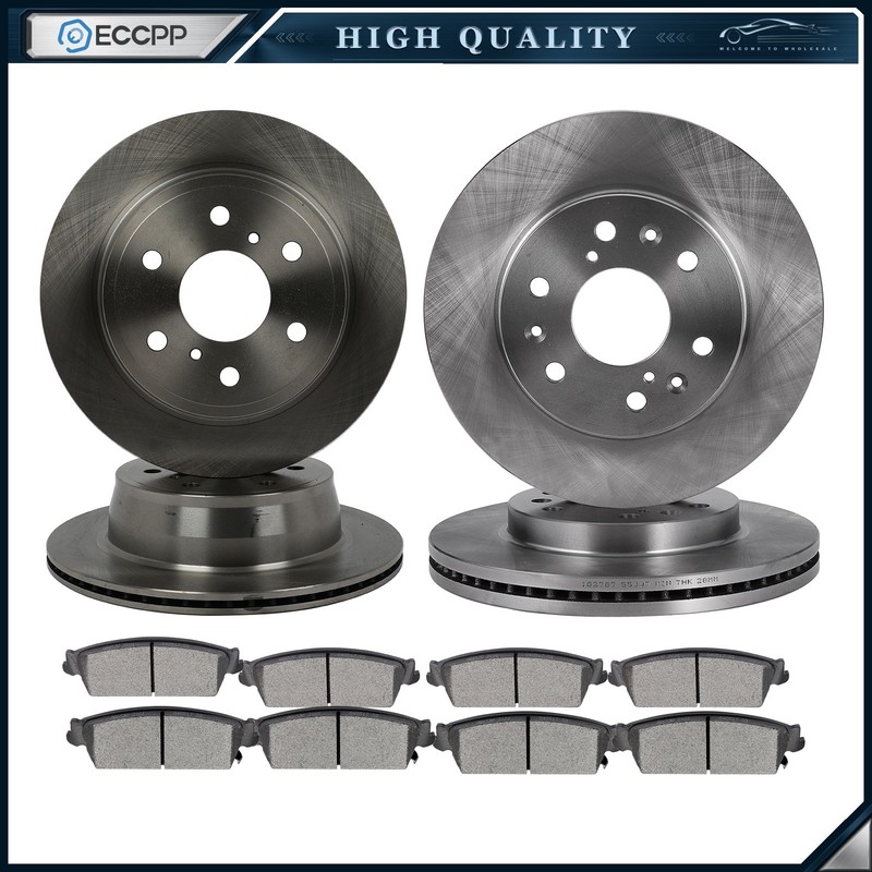 Front And Rear Brake Rotors Discs Brake Pads For CADILLAC ESCALADE 2008 – 2014