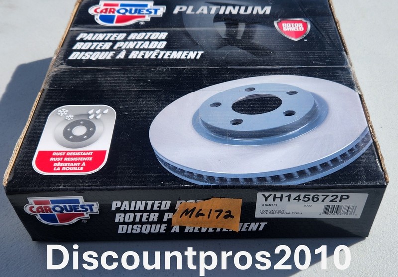 Carquest YH145672P Rear Disc Brake Rotor Dodge Mitsubishi Chrysler 2007-2017