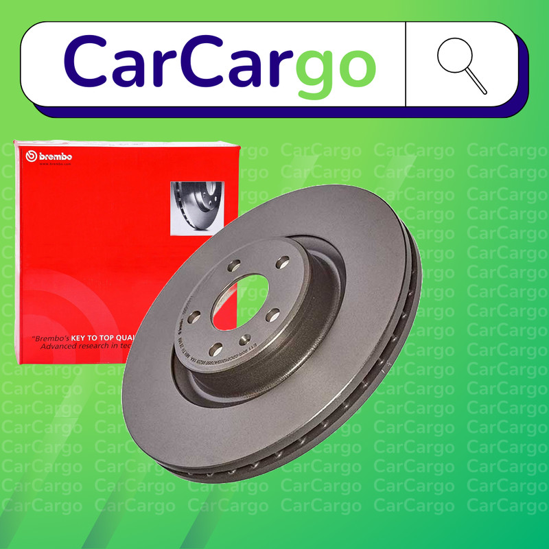 Brembo Vented Front Brake Discs Pair Audi Q5 2.0 TFSI quattro 2016-2020 338 mm