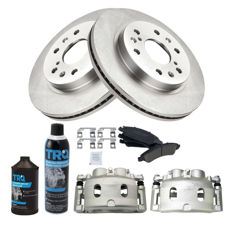 TRQ Front Brake Pad & Rotor Kit Fits 08-19 Cadillac 08-20 Chevrolet GMC gallery