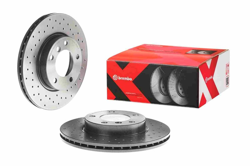 2x Brake Discs Pair Vented fits BMW 328 E36 2.8 Front 95 to 99 286mm Set Brembo gallery