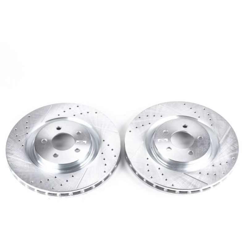 Power Stop Evolution Drilled & Slotted Rotors for Ford Mustang 2007-2014 – Pair