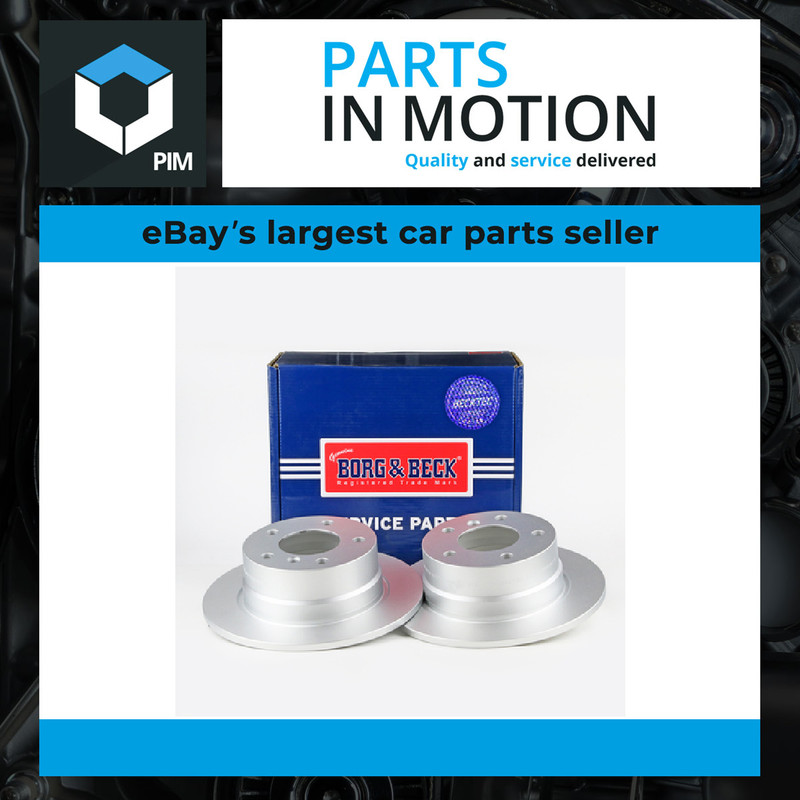 2x Brake Discs Pair Solid fits BMW 318 E36 1.8 Rear 94 to 95 272mm Set B&B New