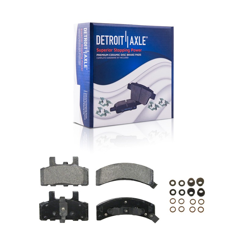 4WD Front Disc Brake Rotors + Rear Drums Shoe Kit for 1994 - 1999 Dodge Ram 1500 gallery