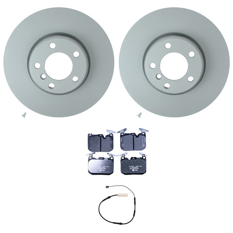 Hella Front Rotor Low-Met Disc Brake Pad Kit For BMW E92 E93 F31 328i Base 12-13