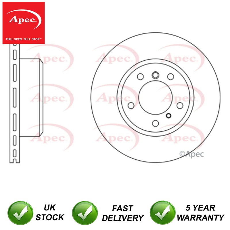 Brake Disc Front Apec Fits BMW 5 Series 1986-1996 7 Series 1987-1994