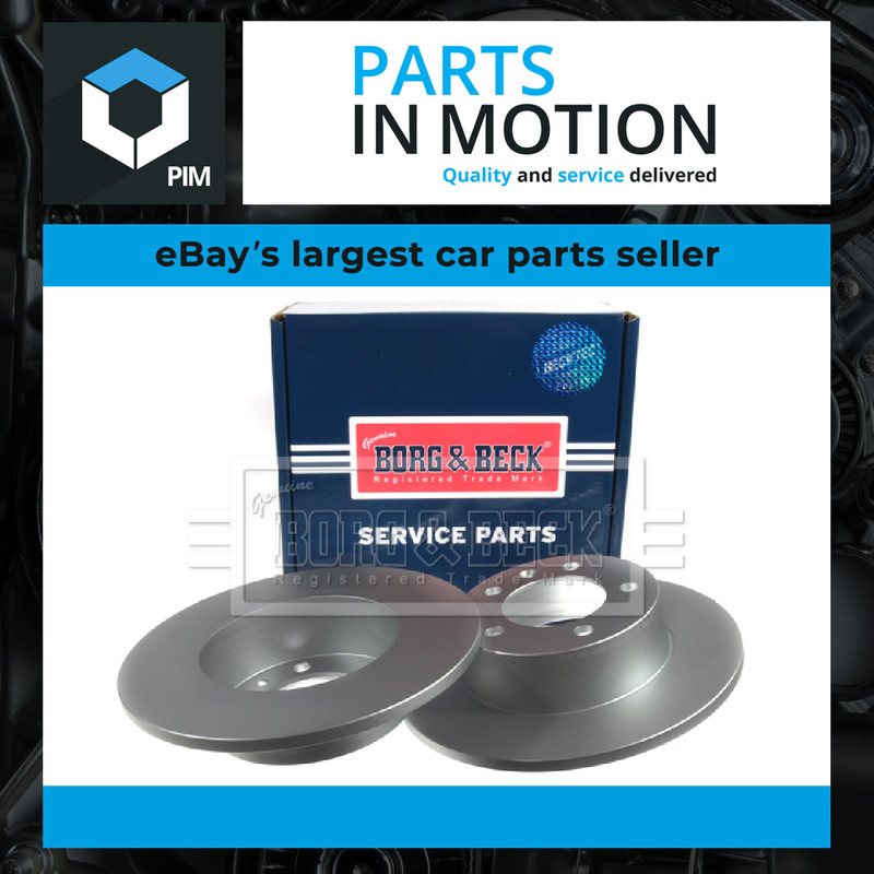 2x Brake Discs Pair Solid Rear 305mm BBD4296 Borg & Beck Set 4320600QAA Quality