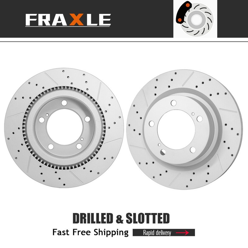 For Toyota Tundra Sequoia Lexus Lx570 Land Cruiser 354mm Front Brake Rotors Set