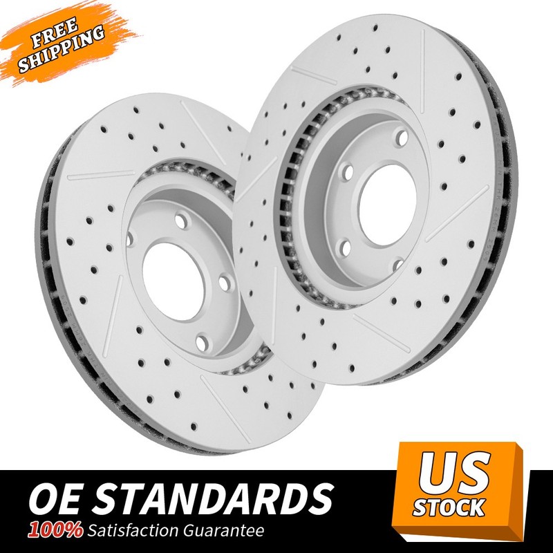 297mm Front Drilled Brake Disc Rotors for 2014 – 2018 Mazda 6 2013 – 2017 CX-5